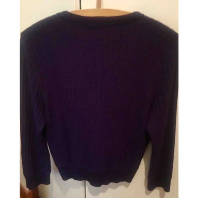 Pre-owned Marc Jacobs Wool Cardigan In Purple