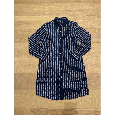 Pre-owned Tommy Hilfiger Navy Cotton Dress