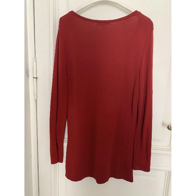 Pre-owned Dolce & Gabbana Red Synthetic Top