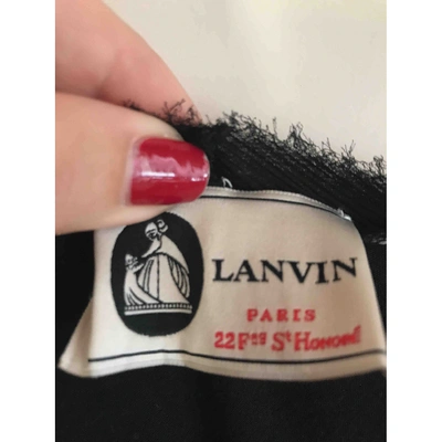 Pre-owned Lanvin Maxi Dress In Black