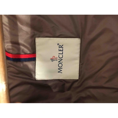 Pre-owned Moncler Long Grey Coat