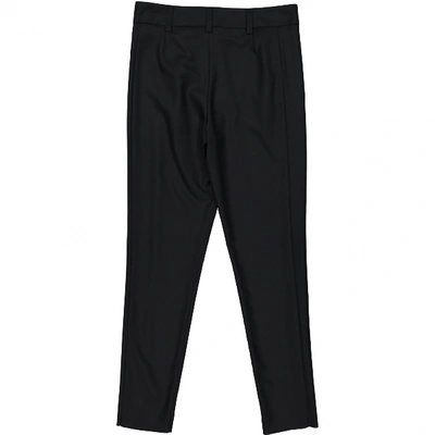 Pre-owned Anthony Vaccarello Black Wool Trousers