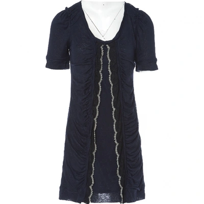 Pre-owned Christian Lacroix Mid-length Dress In Navy