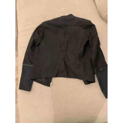 Pre-owned Maje Jacket In Black