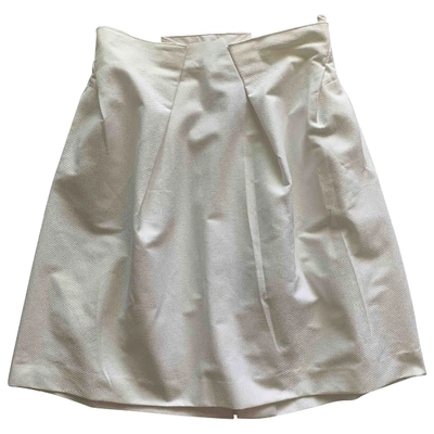 Pre-owned Roland Mouret Skirt In White