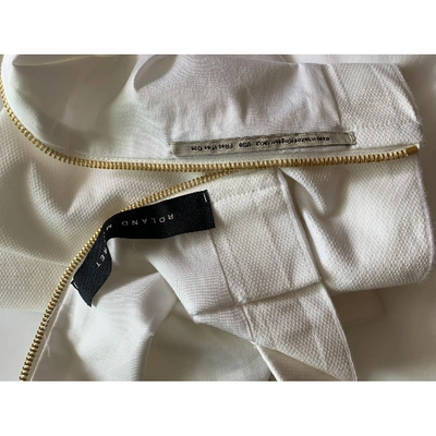 Pre-owned Roland Mouret Skirt In White