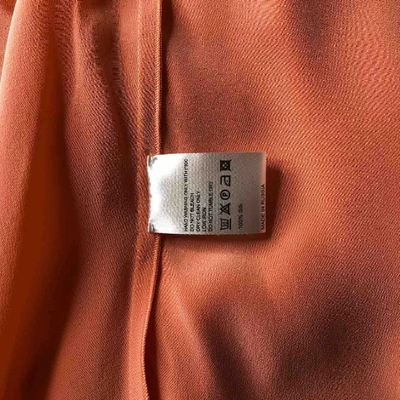 Pre-owned Alexander Terekhov Silk Maxi Dress In Orange