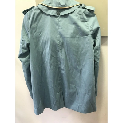 Pre-owned Chloé Trench Coat In Blue
