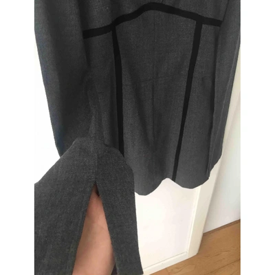 Pre-owned Costume National Grey Wool Dress