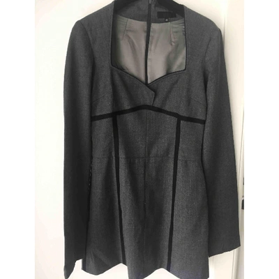 Pre-owned Costume National Grey Wool Dress