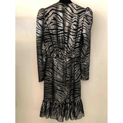 Pre-owned Dundas Mid-length Dress In Silver