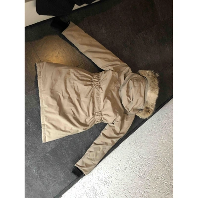 Pre-owned Canada Goose Beige Synthetic Coat