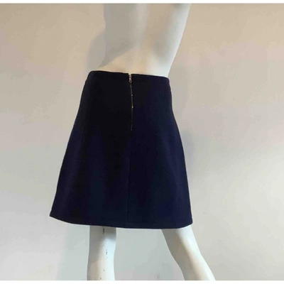 Pre-owned Aquilano Rimondi Wool Mid-length Skirt In Blue