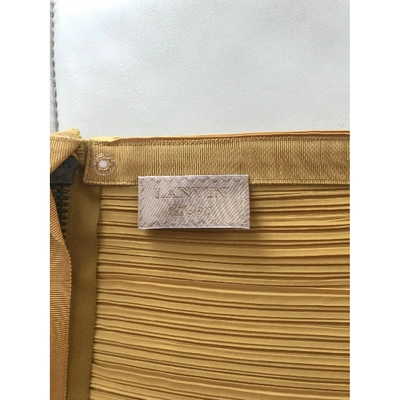 Pre-owned Lanvin Mid-length Skirt In Yellow