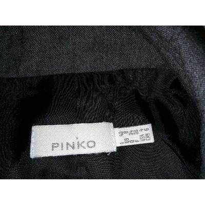 Pre-owned Pinko Wool Short Vest In Grey