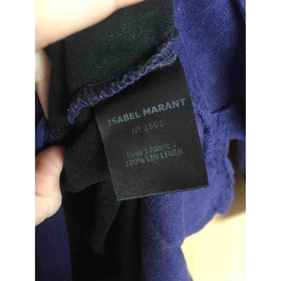 Pre-owned Isabel Marant Linen T-shirt In Purple