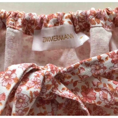 Pre-owned Zimmermann Linen Jumpsuit