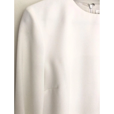 Pre-owned Victoria Victoria Beckham Mid-length Dress In White