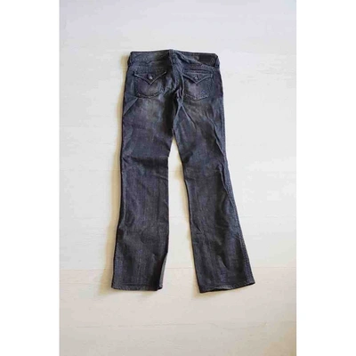 Pre-owned Guess Straight Jeans In Anthracite