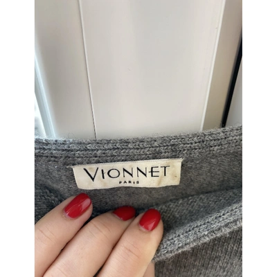 Pre-owned Vionnet Cashmere Mid-length Dress In Grey