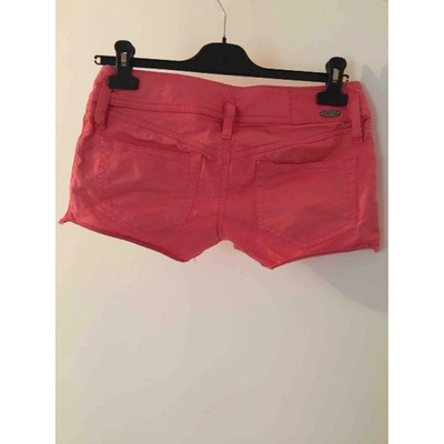 Pre-owned Diesel Pink Cotton Shorts