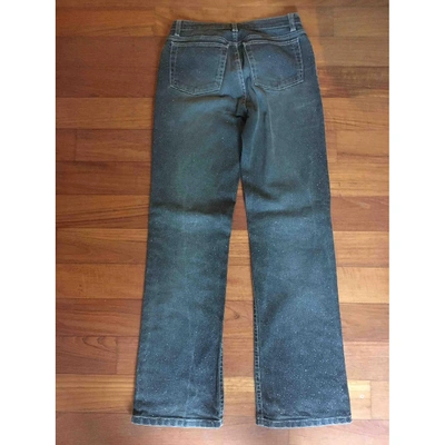 Pre-owned Roberto Cavalli Straight Jeans In Green