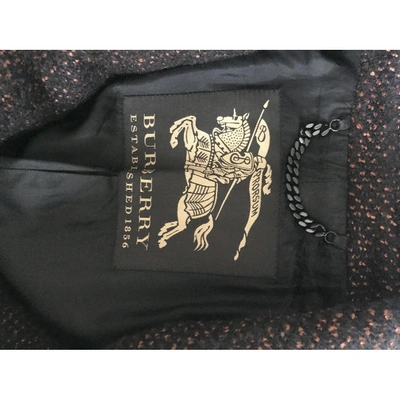 Pre-owned Burberry Wool Coat In Multicolour