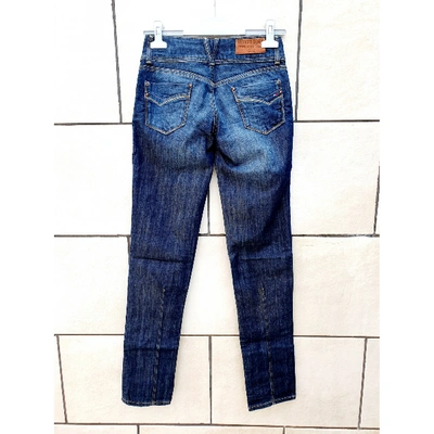 Pre-owned Tommy Hilfiger Straight Jeans In Blue