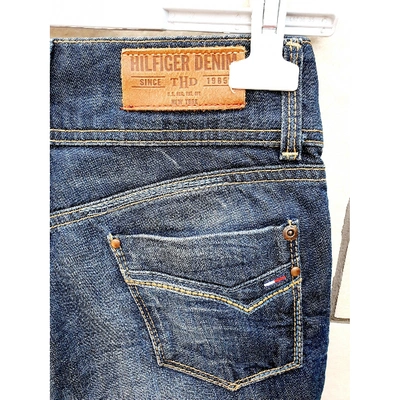 Pre-owned Tommy Hilfiger Straight Jeans In Blue