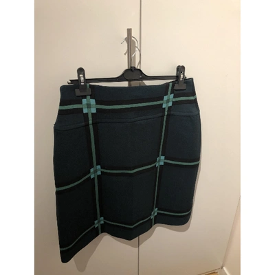 Pre-owned Prada Green Wool Skirt