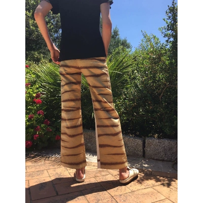 Pre-owned Valentino Silk Trousers