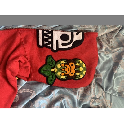 Pre-owned A Bathing Ape Red Cotton Jacket