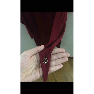 Pre-owned Gucci Burgundy Dress