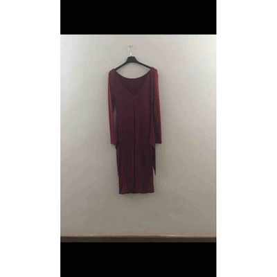 Pre-owned Gucci Burgundy Dress