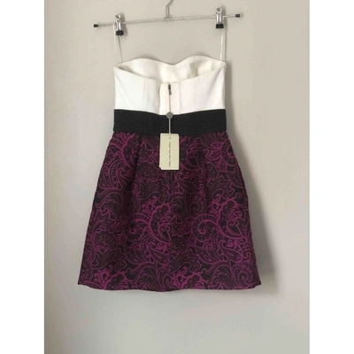 Pre-owned Mary Katrantzou Wool Mini Dress In Multicolour