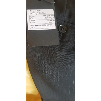 Pre-owned Tagliatore Black Wool Trousers