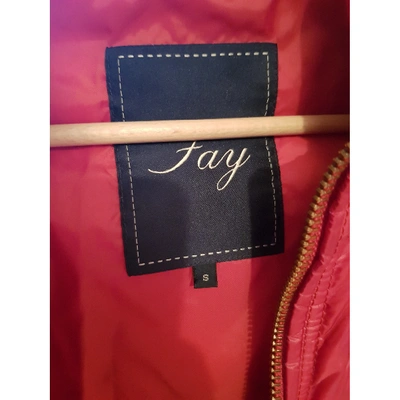 Pre-owned Fay Puffer In Red