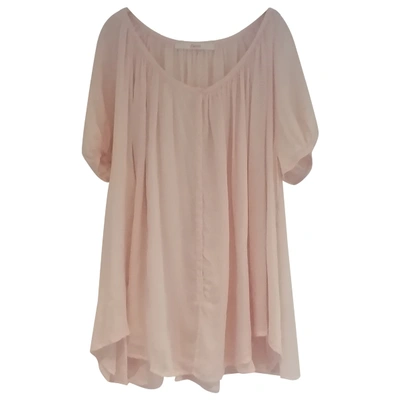 Pre-owned Jucca Silk Tunic In Pink