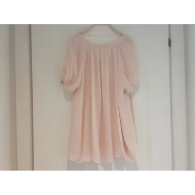 Pre-owned Jucca Silk Tunic In Pink