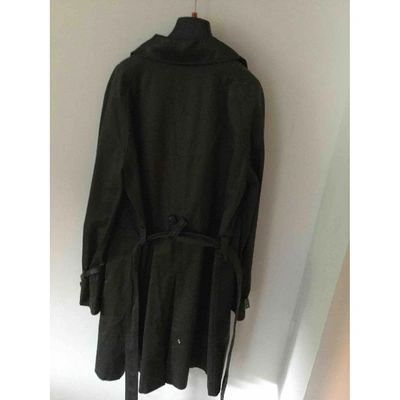 FAY Pre-owned Trench Coat In Green