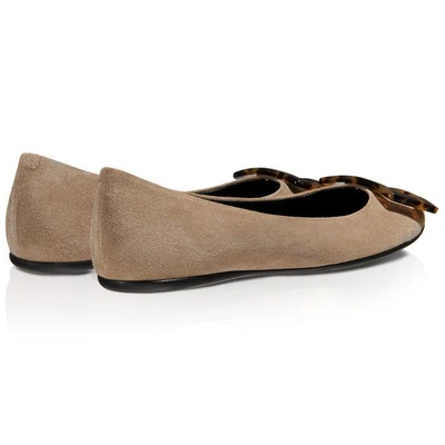 Shop Roger Vivier Gommette Ballerinas In Suede