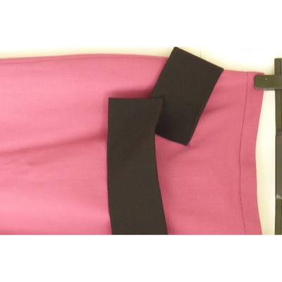 Pre-owned Dsquared2 Wool Mid-length Skirt In Pink