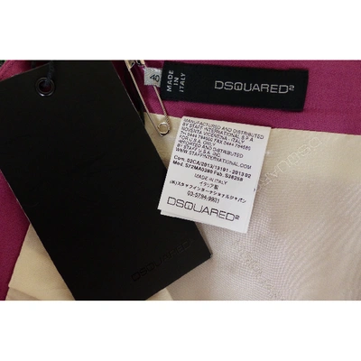 Pre-owned Dsquared2 Wool Mid-length Skirt In Pink