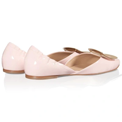 Shop Roger Vivier Chips Ballerinas In Patent Leather