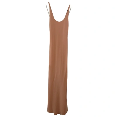 Pre-owned Calvin Klein Collection Maxi Dress In Pink