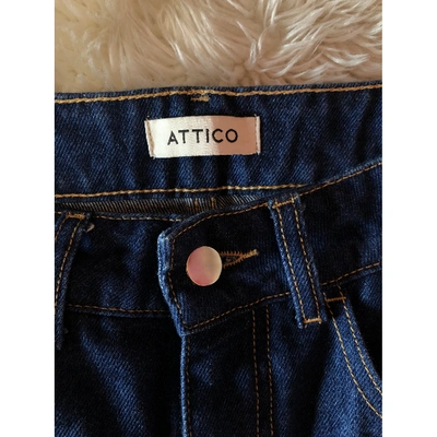 Pre-owned Attico Blue Denim - Jeans Jeans