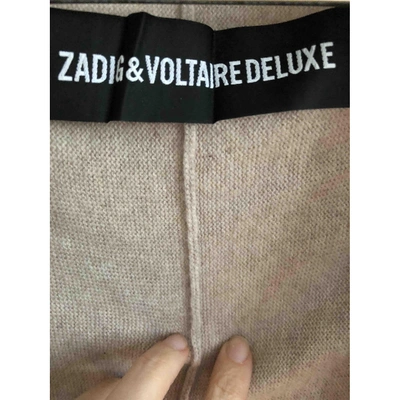Pre-owned Zadig & Voltaire Beige Cashmere Knitwear
