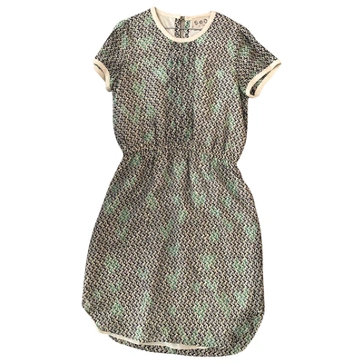 Pre-owned Sea New York Green Silk Dress
