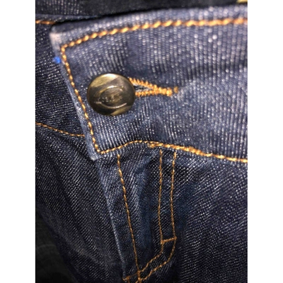 Pre-owned Just Cavalli Blue Cotton - Elasthane Jeans