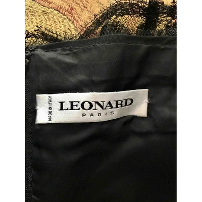 Pre-owned Leonard Grey Silk Dress